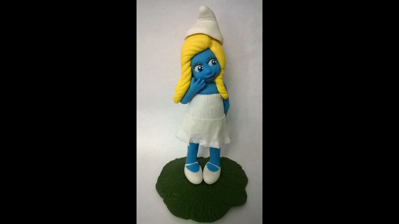 Pitufina en Porcelana Fria- Tutorial
