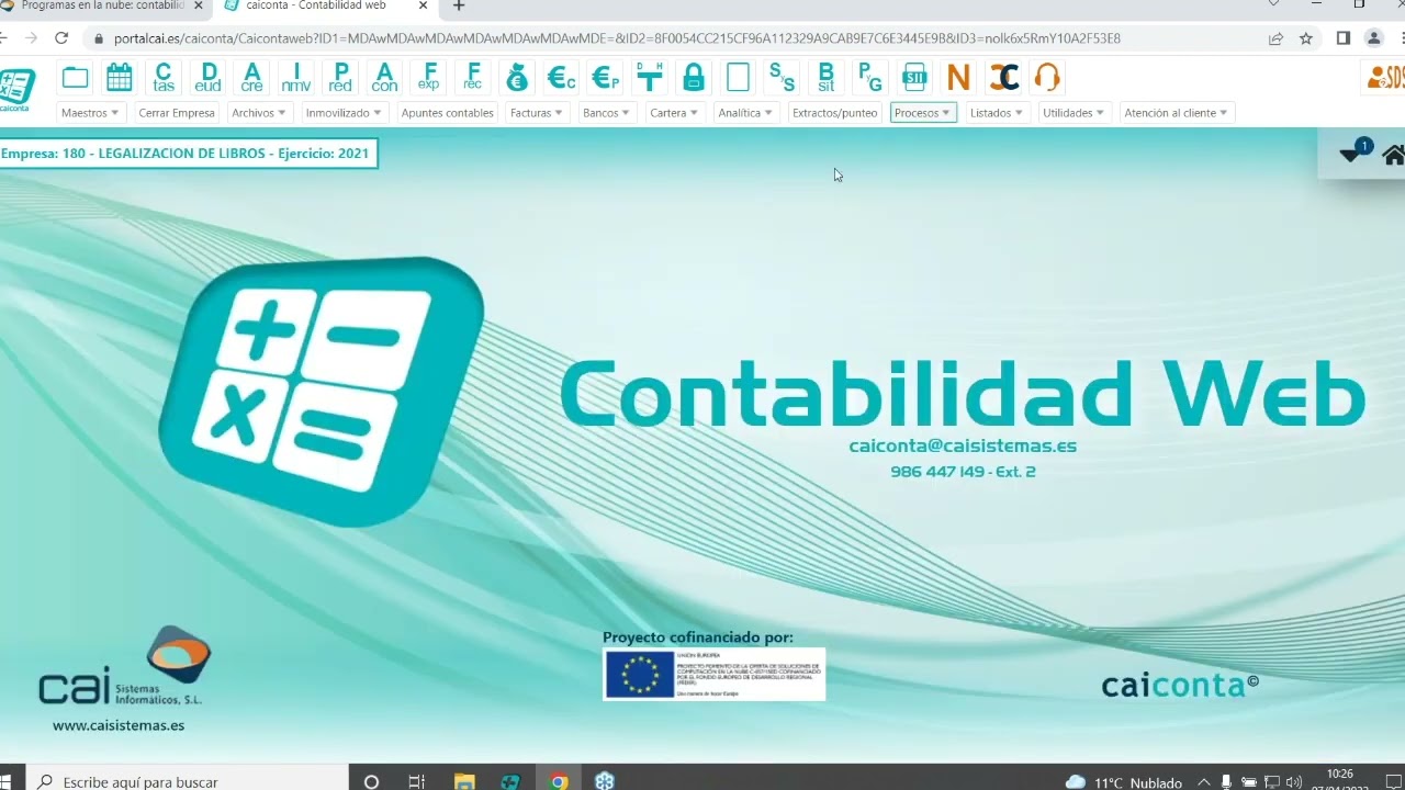 Webinar: Legalización de libros contables desde el software CAICONTA (2021)