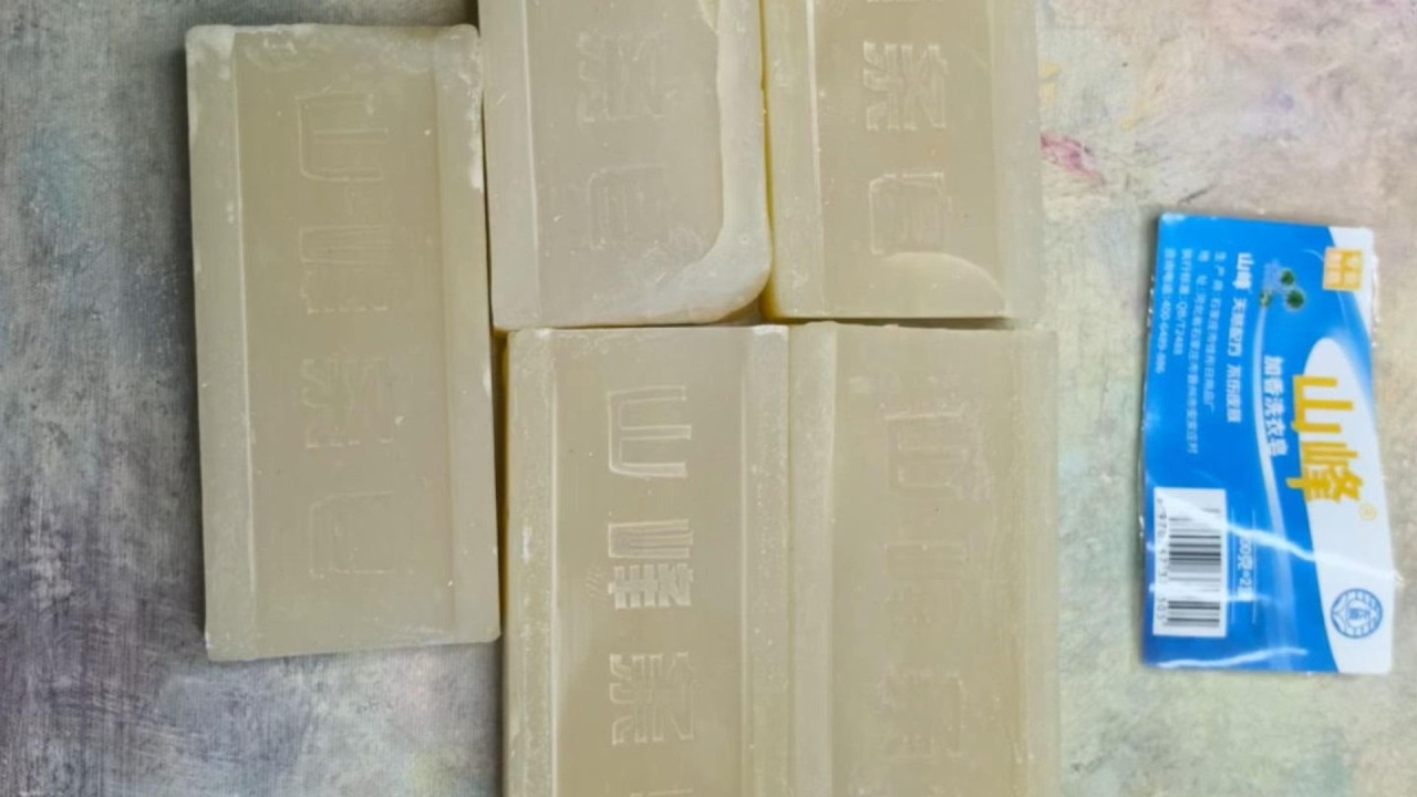 ASMR cutting dry soap/oddly carving soap/satisfying relaxing crunchy sounds/Crushing soap ASMR #4579