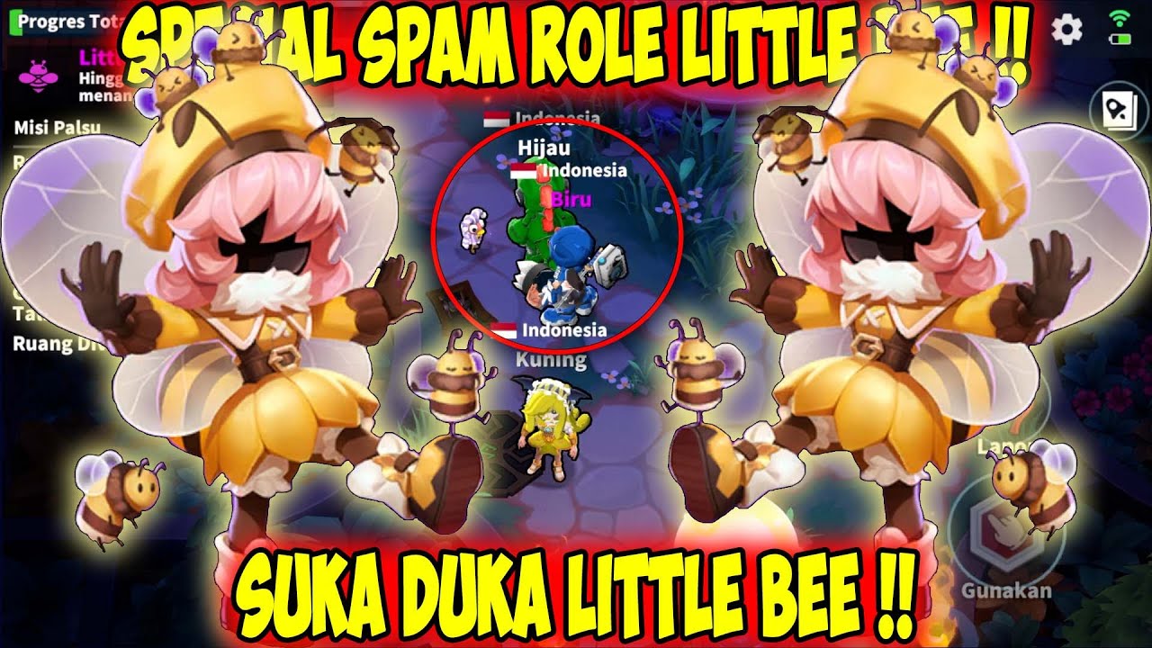 SPECIAL LITTLE BEE DAN SUKA DUKA SPAM ROLE LITTLE BEE !! Super Sus Indonesia