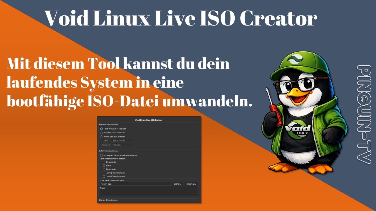 ISO Live Creator - aus dem laufendem System #linux #void