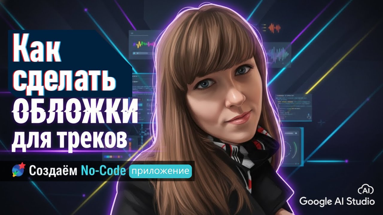 Как сделать ОБЛОЖКИ для треков 🎨 Создаём No-Code приложение | Google AI Studio