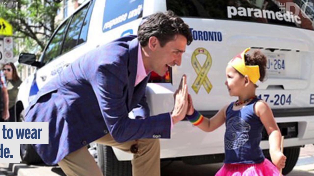 Trudeau Wears Islamic Socks To Gay Pride Parade