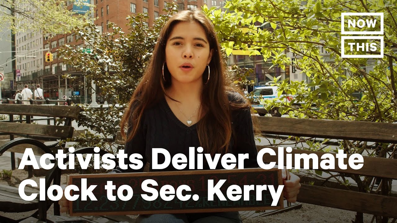 Activists Give Climate Change Clock to White House