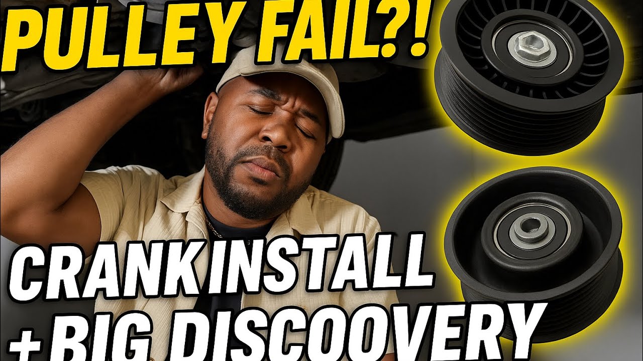 Jaguar F-Type Tensioner Pulley Fail?! Crank Pulley Install & Discovery