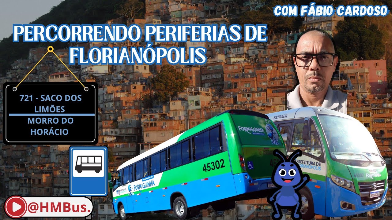 Serviço do Formiguinha em Floripa, linha 721 Saco dos Limões/Morro do Horácio, de Volare Attack 9.
