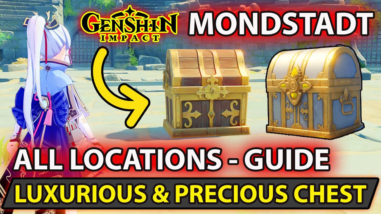 Genshin Impact All (Luxurious Chest & Precious Chest) Locations In Mondstadt Full Guide