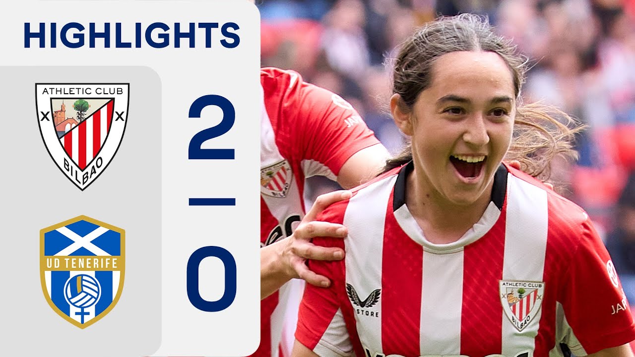 ATHLETIC CLUB 2 - 0 COSTA ADEJE TENERIFE | RESUMEN LIGA F