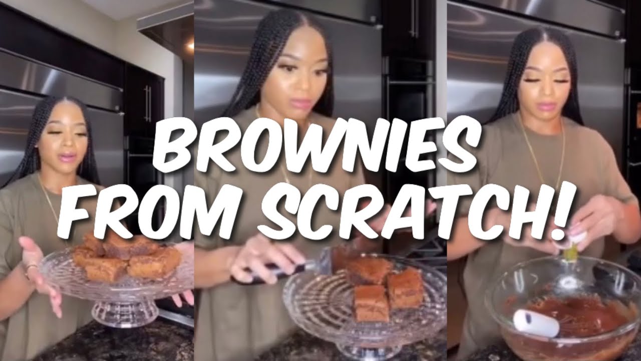 Рецепт домашних брауни от Никки Холл, приготовленных с нуля.
