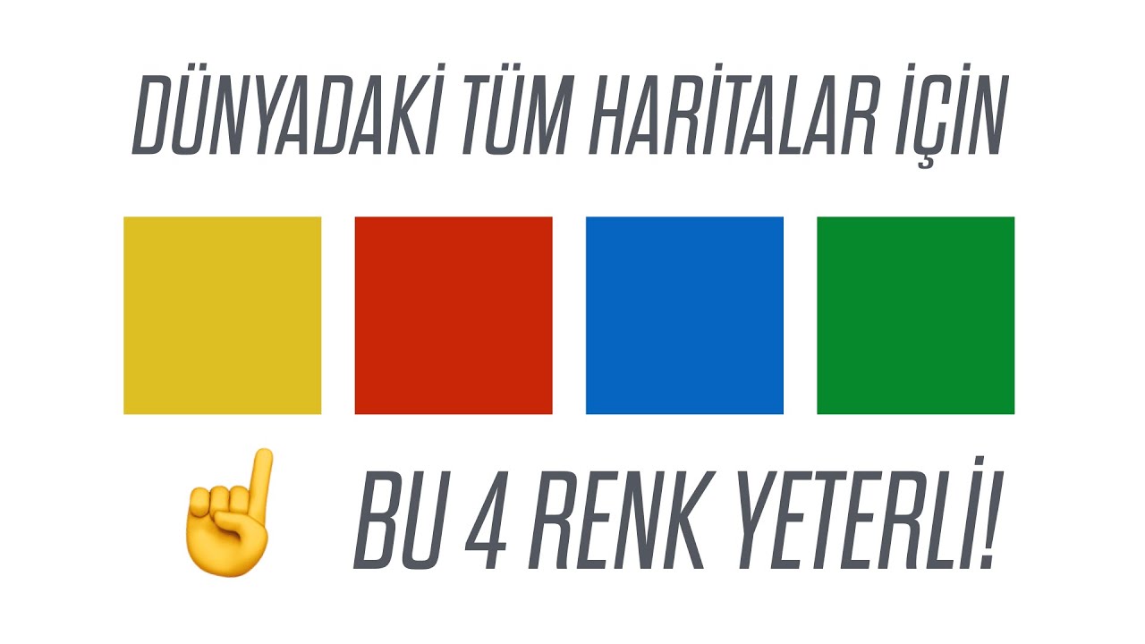 Profesörlerin Bile Çözemediği Boyama Problemi - Dört Renk Teoremi