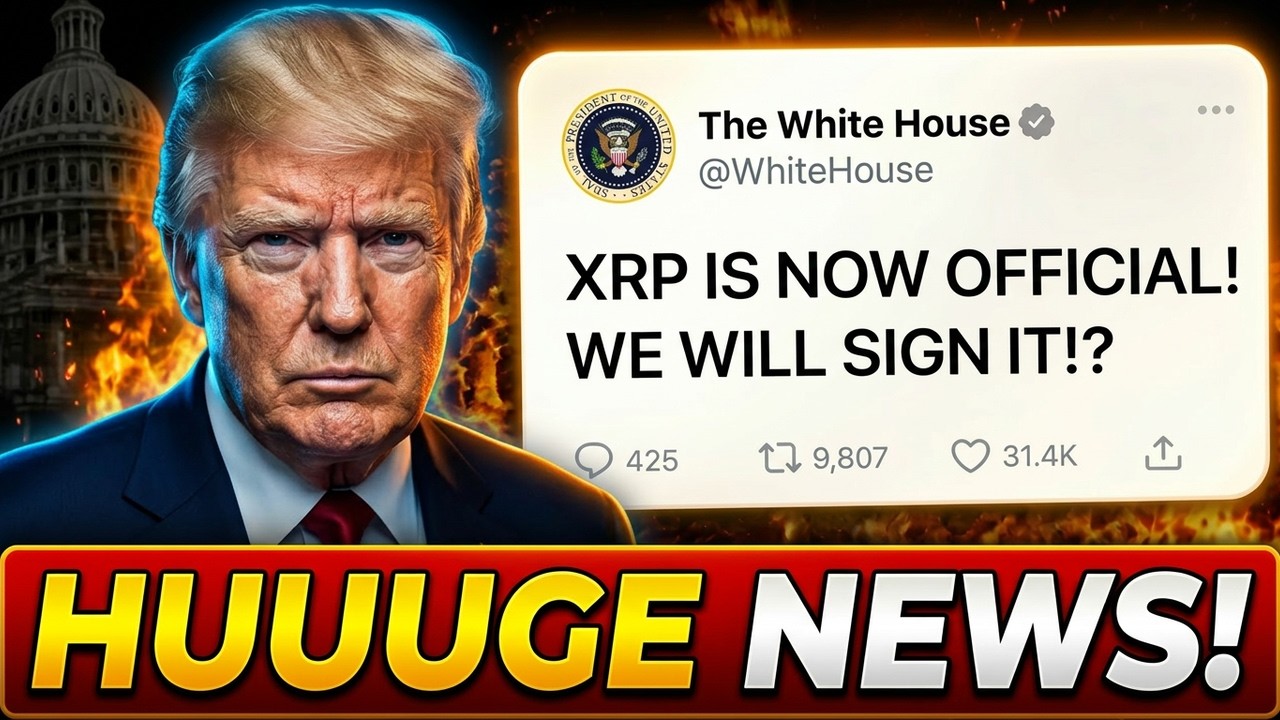 БЕЛЫЙ ДОМ ТОЛЬКО ЧТО СДЕЛАЛ XRP ОФИЦИАЛЬНЫМ! (ГРОМКАЯ НОВОСТЬ)