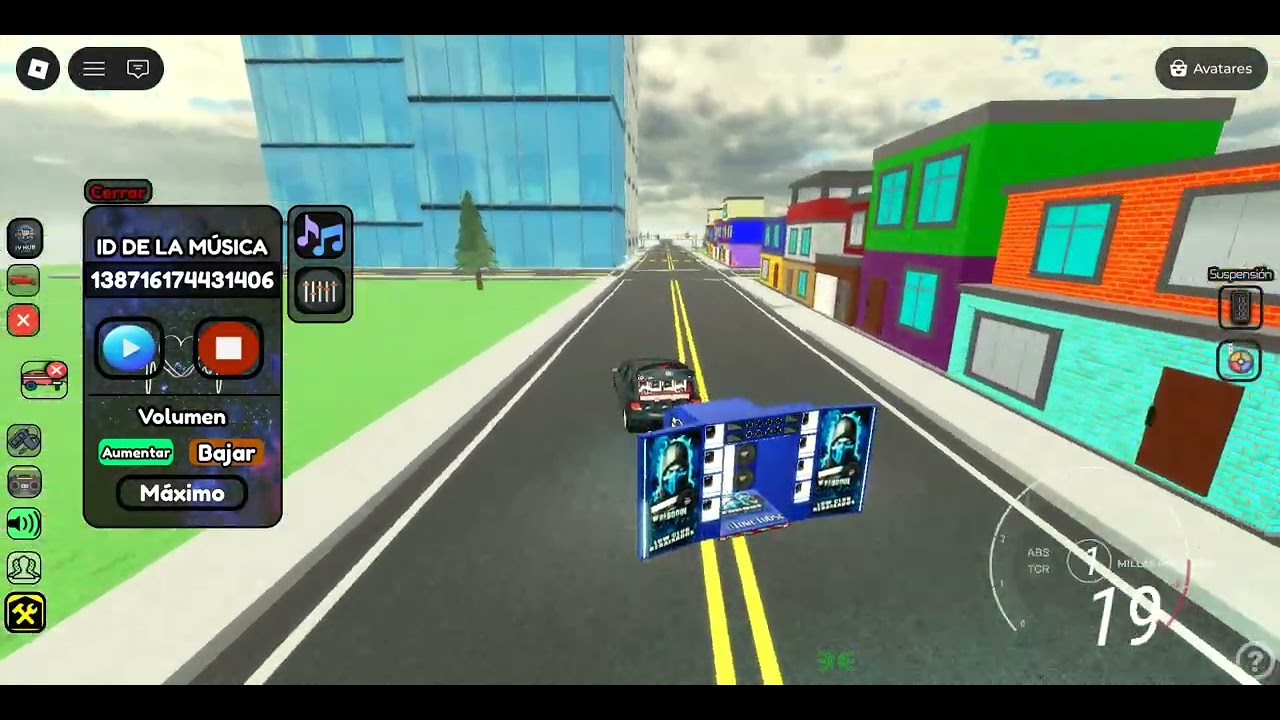 juego de roblox con mucica y autos increibles