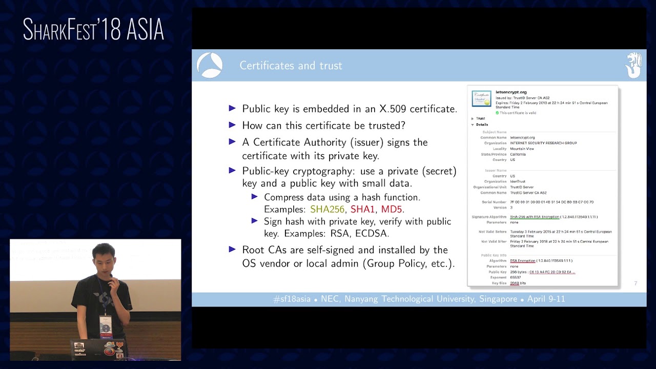 SF18ASIA - 19: SSL/TLS Decryption: Uncovering Secrets (Peter Wu)