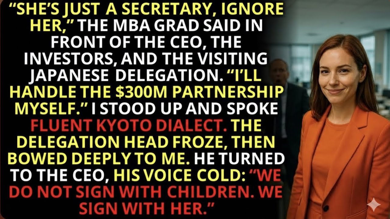 Secretary Outsmarts Arrogant VP with Kyoto Dialect in $300M Deal | Corporate Revenge.