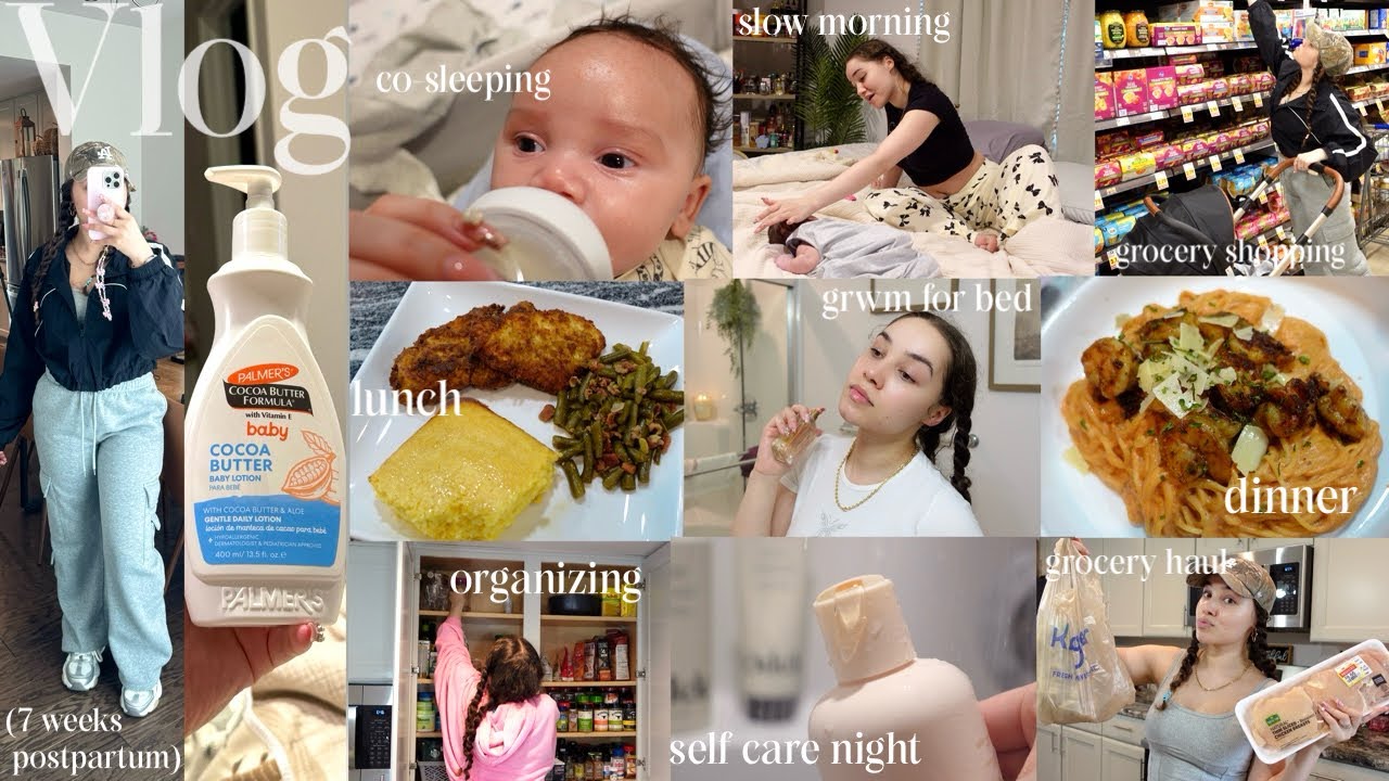 Mom vlog: new mom era +baby's 1st outing +organizing my seasoning cabinet +pamper night +etc.