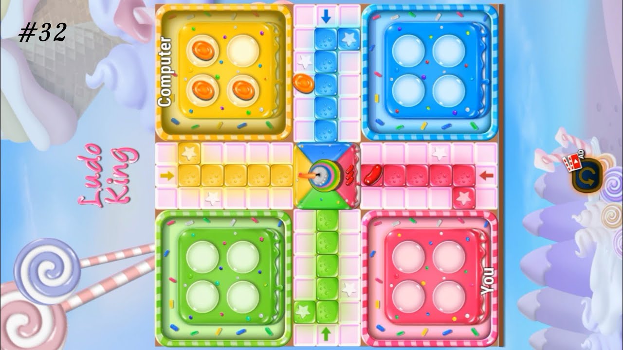 ludo game in 2 player ! ludo king android gameplay @LudoKing ! #gaming #candy #candytheme