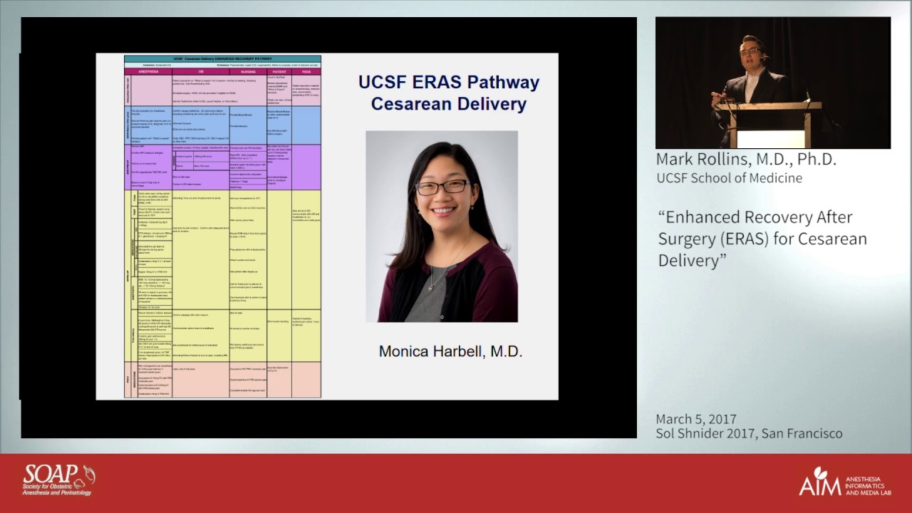 Enhanced Recovery After Surgery (ERAS) for Cesarean Delivery - Mark Rollins, M.D., Ph.D.
