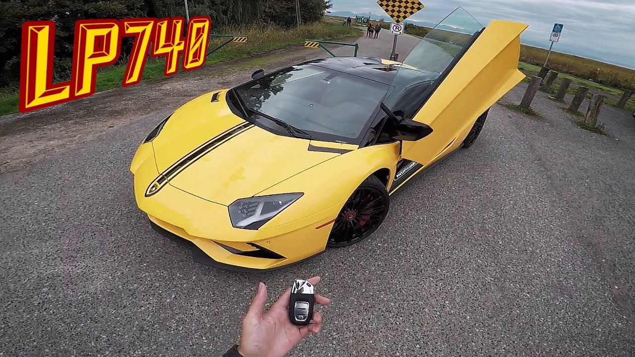 我朋友让我开了他的兰博基尼Aventador S敞篷版!!! |LP740-4 POV