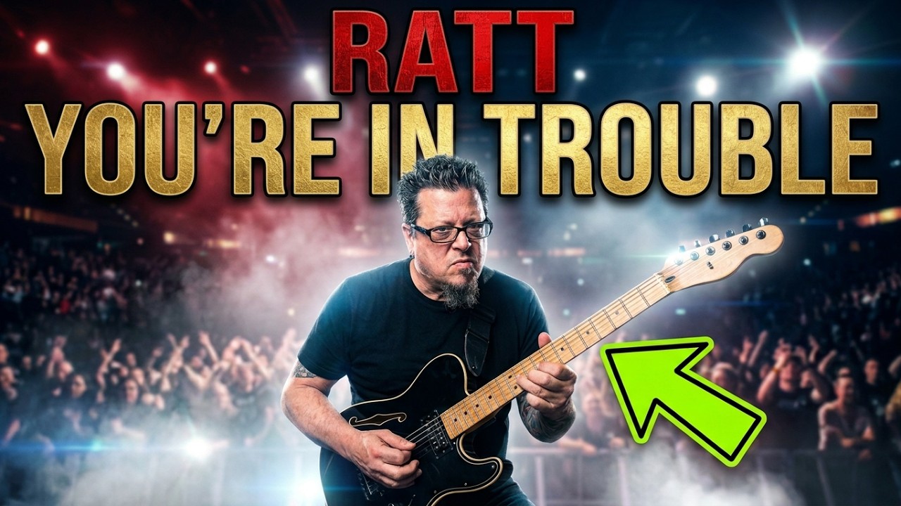 RATT - You're In Trouble - Guitar Solo Lesson by Mike Gross