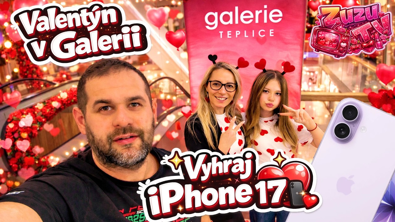❤️ Valent&yacute;n v Galerii Teplice + SOUTĚŽ o iPhone 17! 📱😱