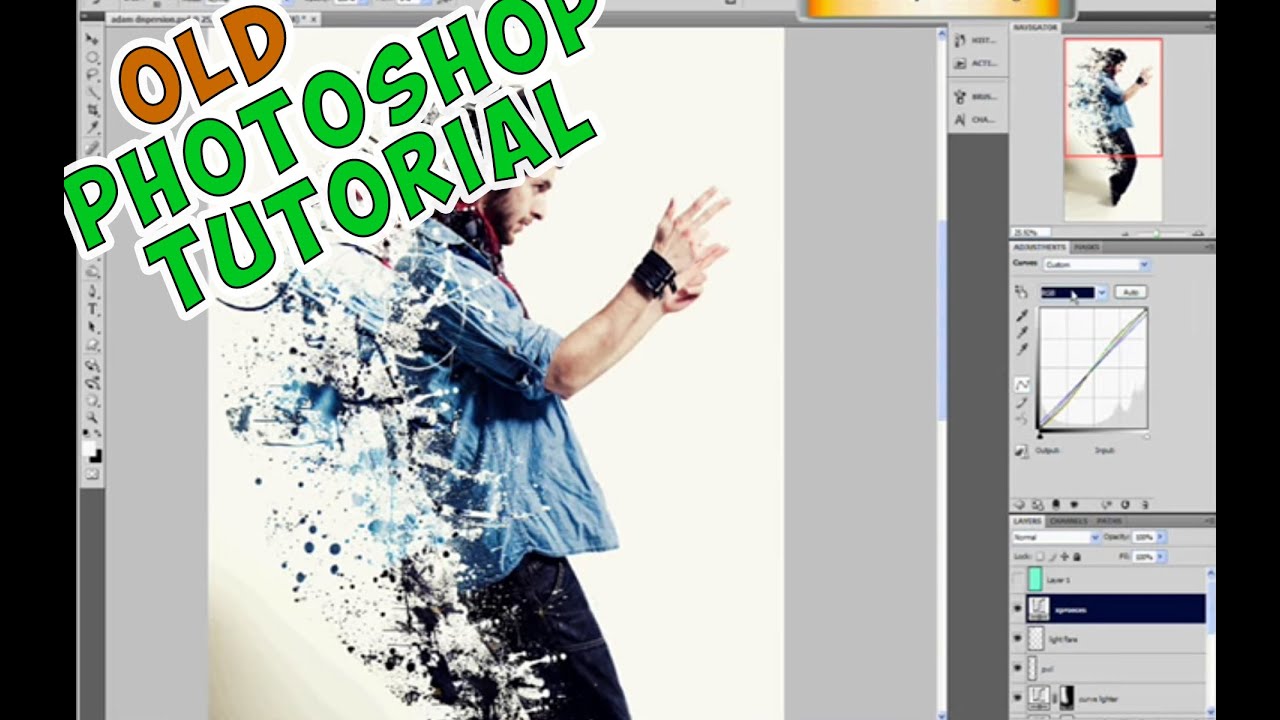 Photoshop tutorial on dispersion effect