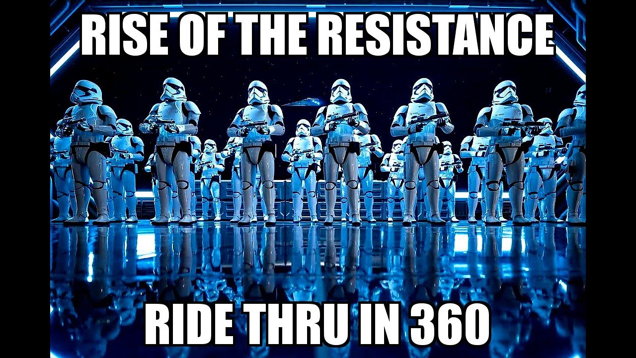 Rise of The Resistance Ride Thru in 360