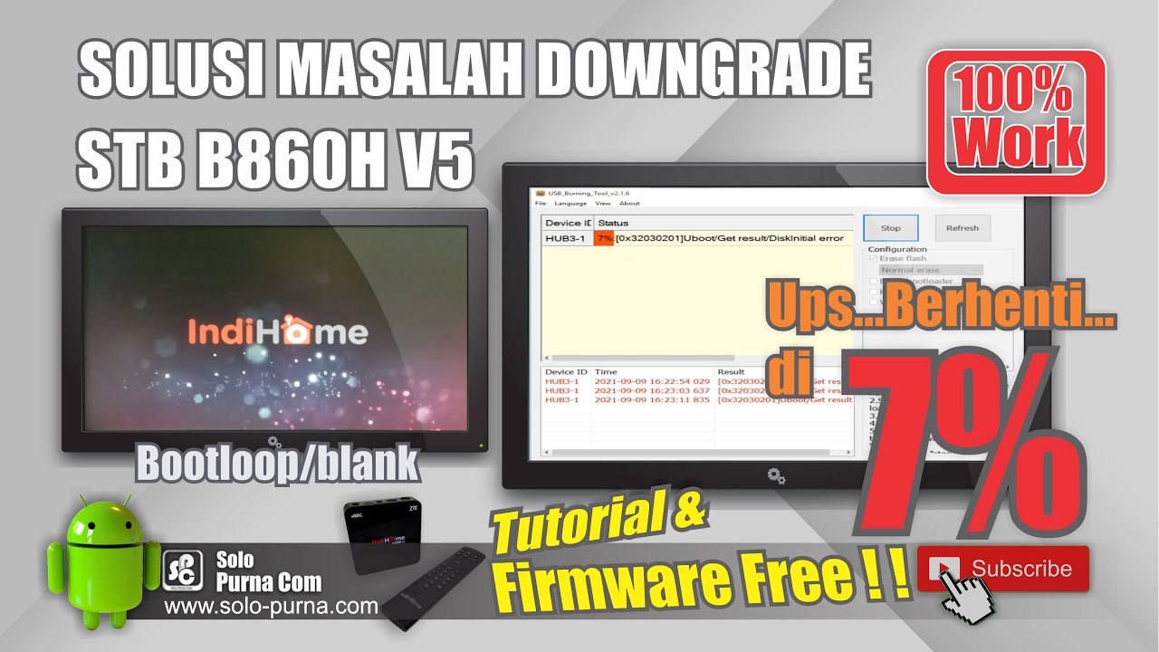 MENGATASI GAGAL FLASH STB B860H V5 DI 7%