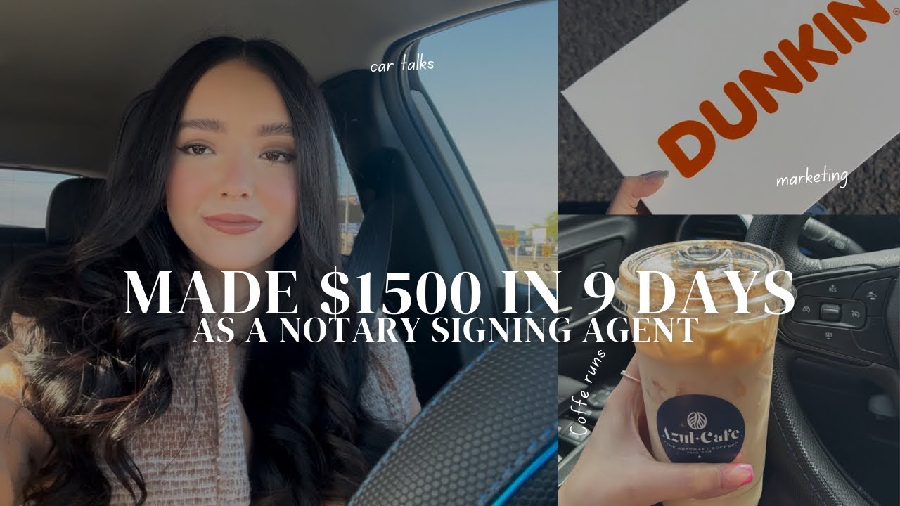 Made $1500 in 9 days as a PART TIME Notary Signing Agent