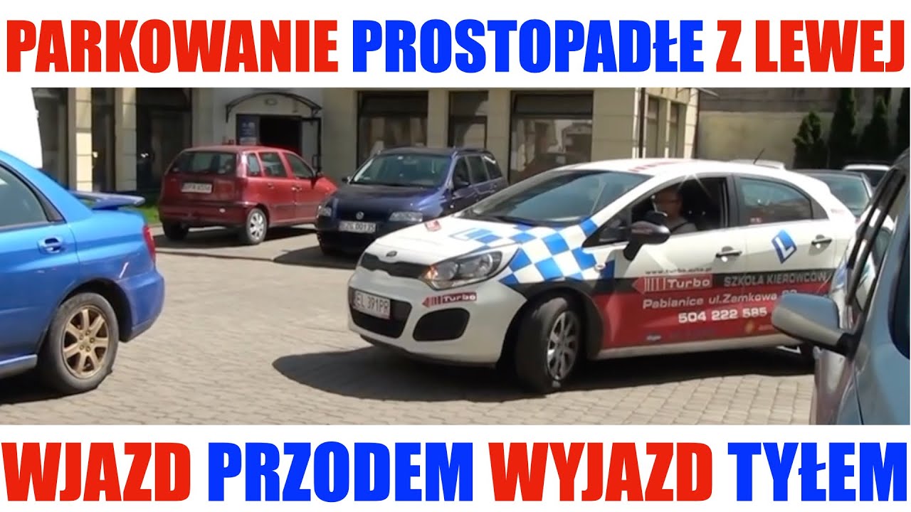 TURBO PABIANICE - Parkowanie prostopadłe przodem z lewej strony
