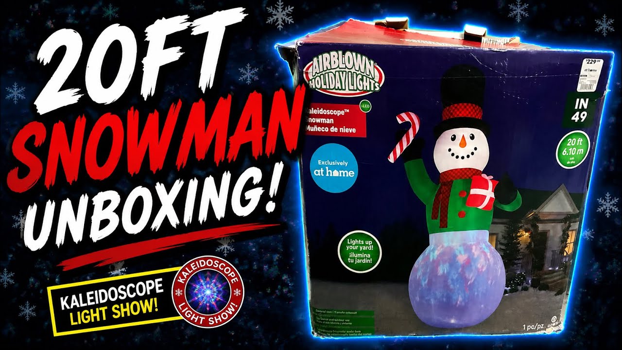 NEW! Airblown 20ft Colossal Kaidiscope snowman! #christmas #inflatables #colossal 