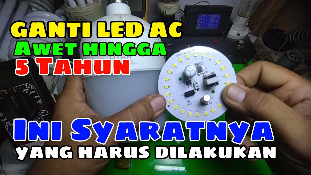 PASTI AWET‼️Cara Pasang  ganti LED AC yang baik dan benar