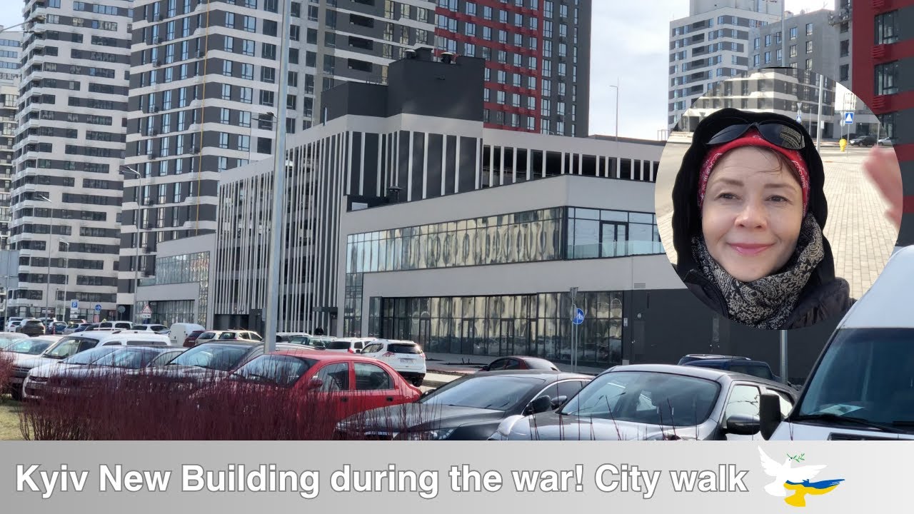 Ukraine Kyiv NEW Buildings appeared during war! Kyiv Street View, city walk, street scenes 4K
