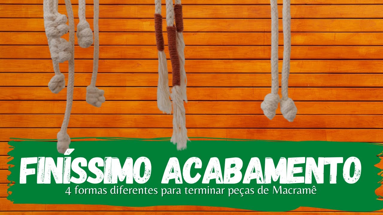 O finíssimo acabamento das suas peças de Macramê!!!