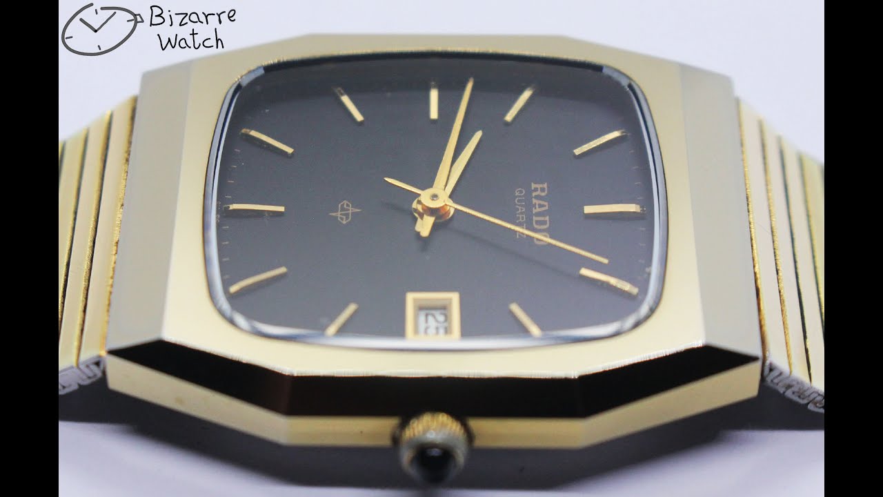 Vintage Scratchproof Rado Diastar 129.9500.9 Tunsgten Carbide Goldplated Watch