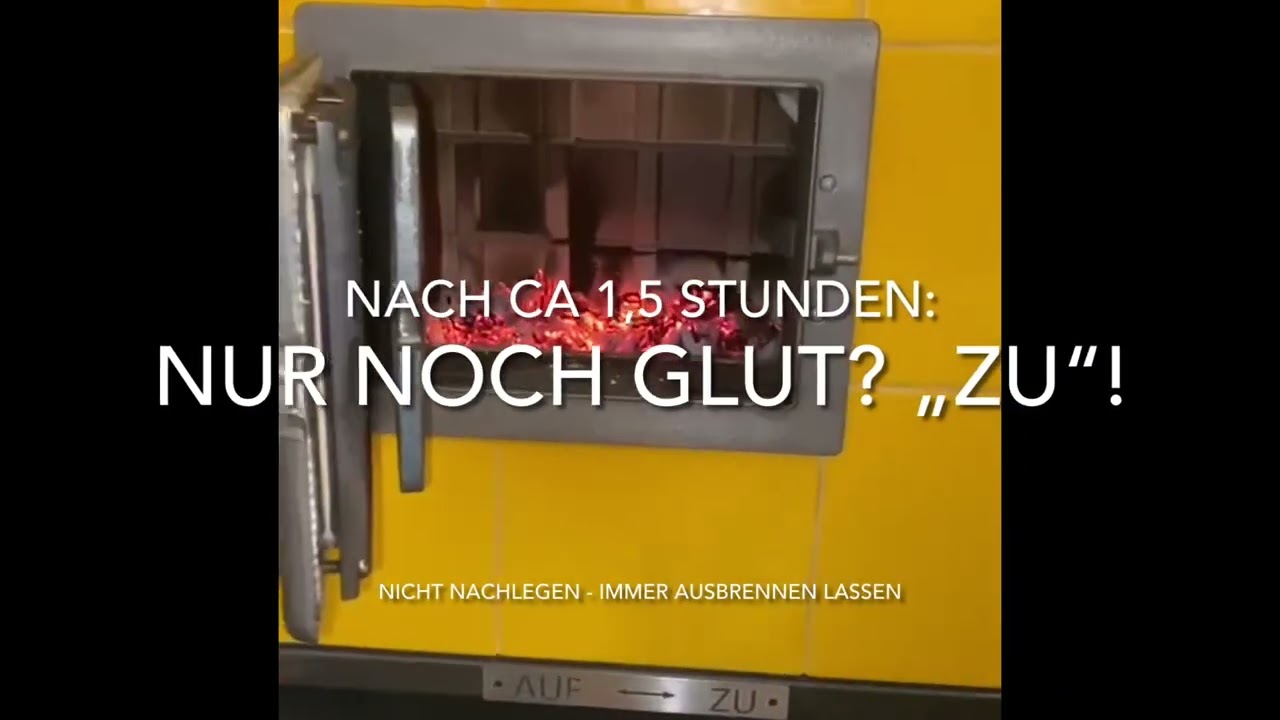 Kachelofen - Anleitung f&uuml;rs Heizen