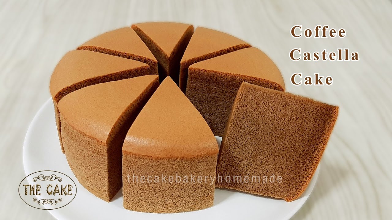 Coffee Castella Cake Recipe | Jiggly and Fluffy : สูตรเค้กไข่ไต้หวันรสกาแฟ : By The Cake