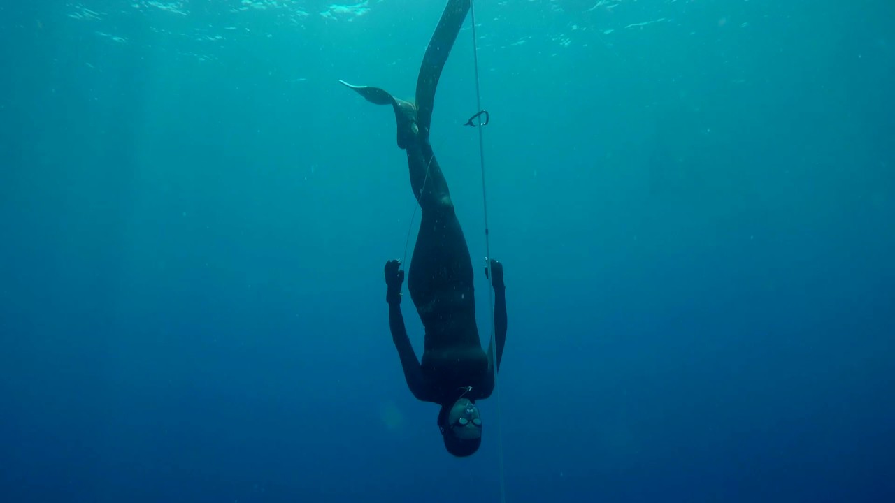 Asian Freediving Cup 2017  Hyosin kim CWT 45m(bifins)