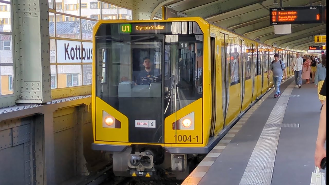 U-Bahn Berlin|Einsetzermitfahrt #27 auf der U1 von Kottbusser Tor bis Olympia-Stadion