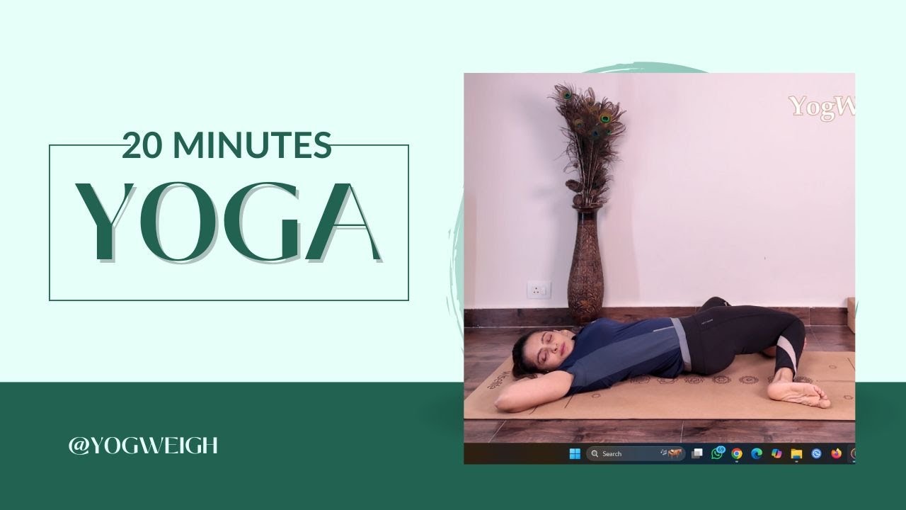 20-Minute Gentle Yoga for a Peaceful & Pain-Free Morning #yogweigh