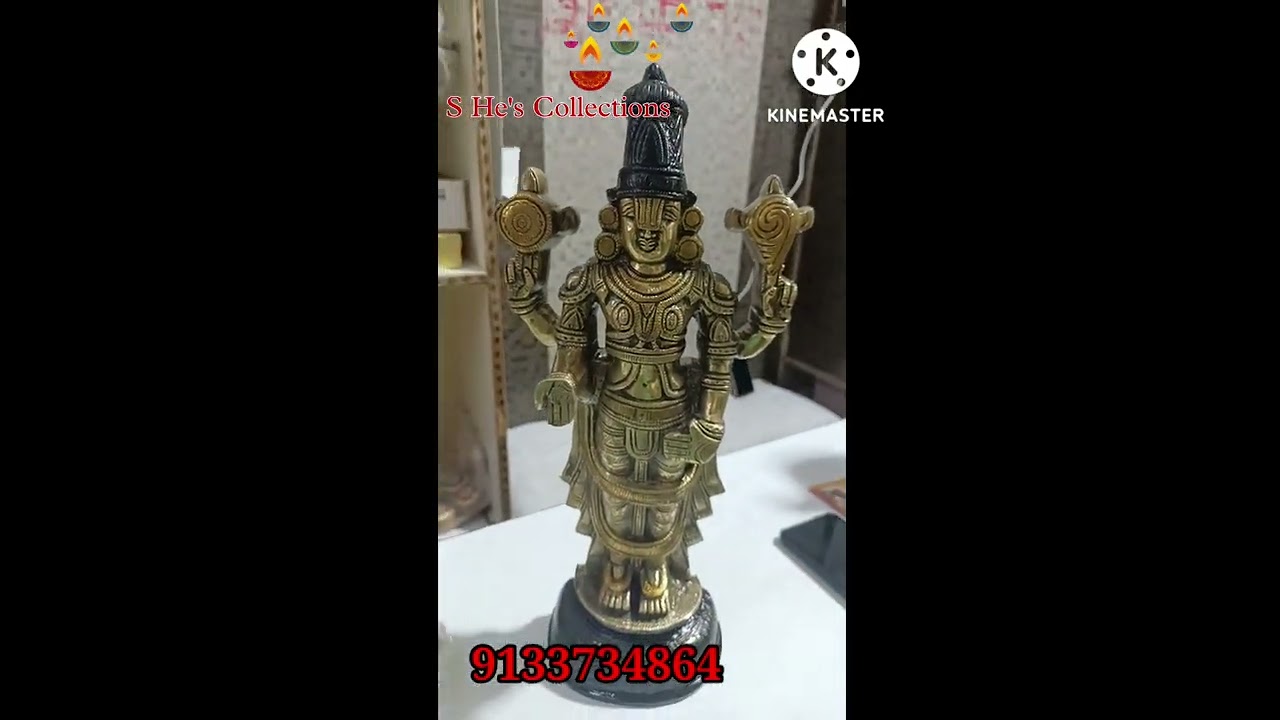 #Brass Balaji idol || Brass collection|| brass Pooja decor || 9133734864