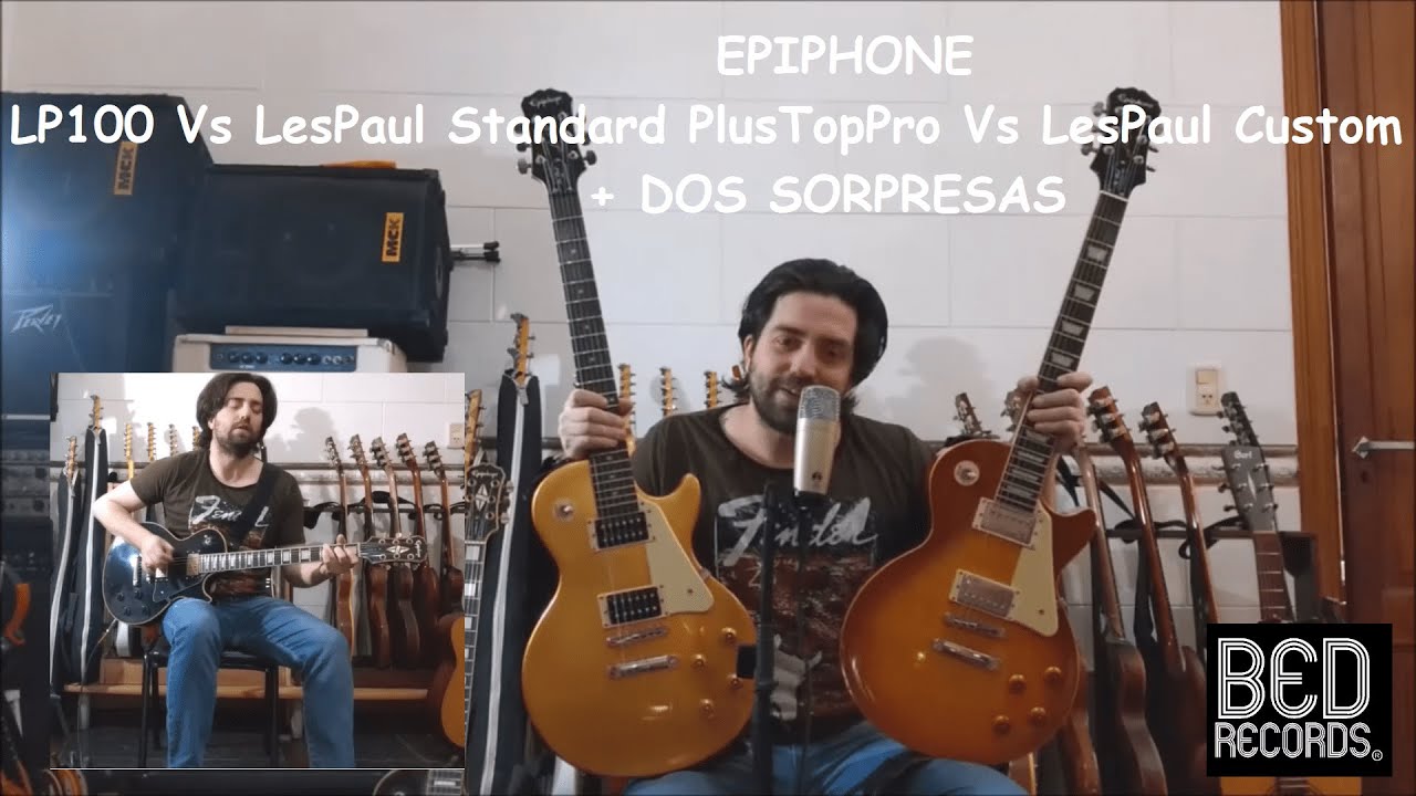 Epiphone LP100 Vs LesPaul Standard Vs LesPaul Custom + Dos Sorpresas A Mitad De Video