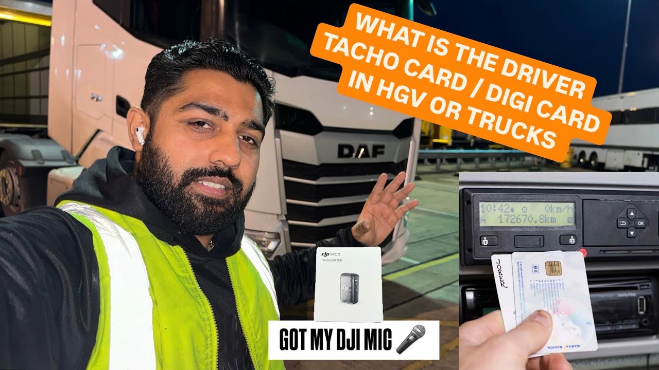 WHAT IS TACHO CARD OR DRIVING DIGI CARD EXPLAIN IN PUNJABI | RECEIVED MY DJI MIC 