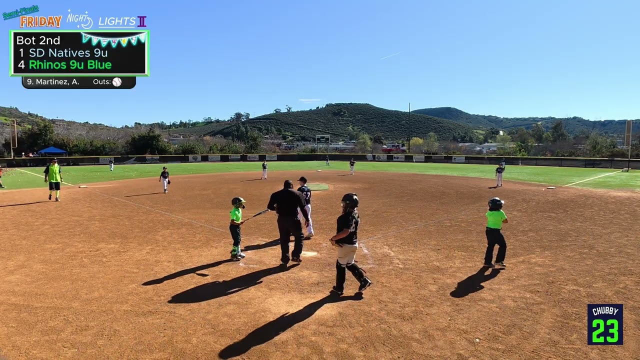 Friday Night Lights II - Rhinos 9u Blue vs SD Natives 9u (Semi-Finals)