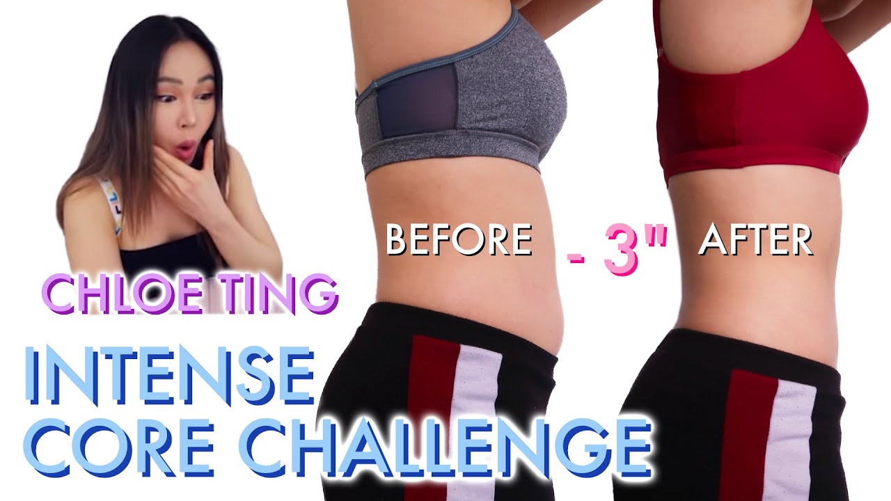 I DID CHLOE TING'S 15 DAY INTENSE CORE CHALLENGE | BEFORE & AFTER RESULTS | 3 INCHES OFF MY WAIST!!