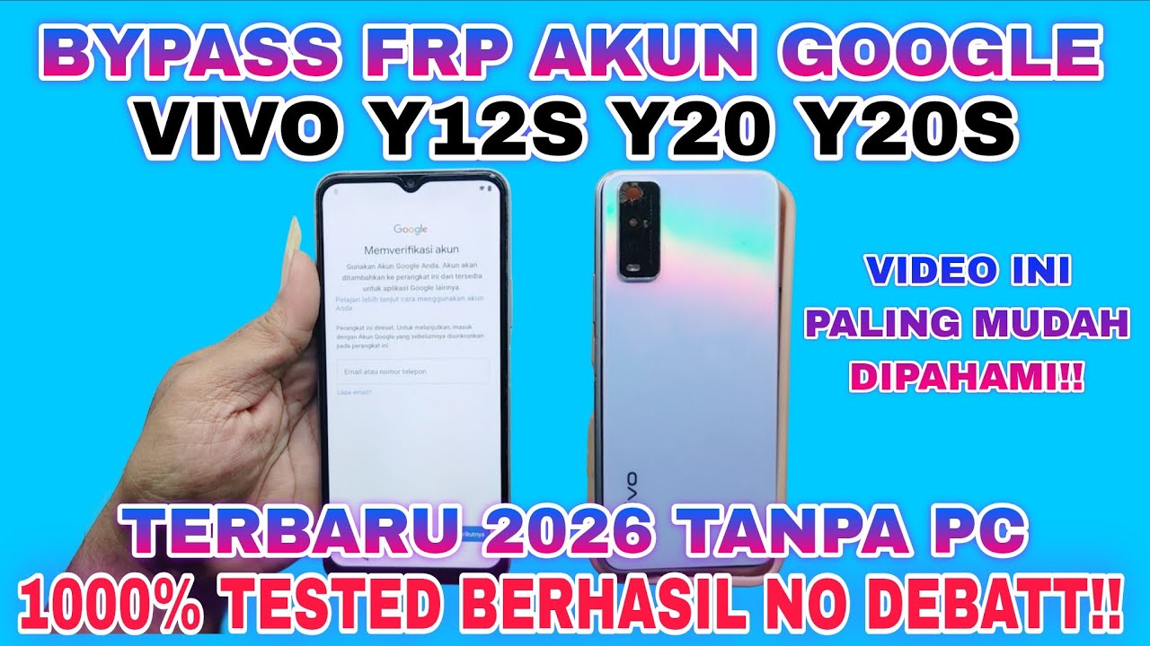 BYPASS FRP AKUN GOOGLE VIVO Y12S Y20 Y20S TERBARU || FIX FRP BYPASS GOOGLE ACCOUNT VIVO Y12S Y20