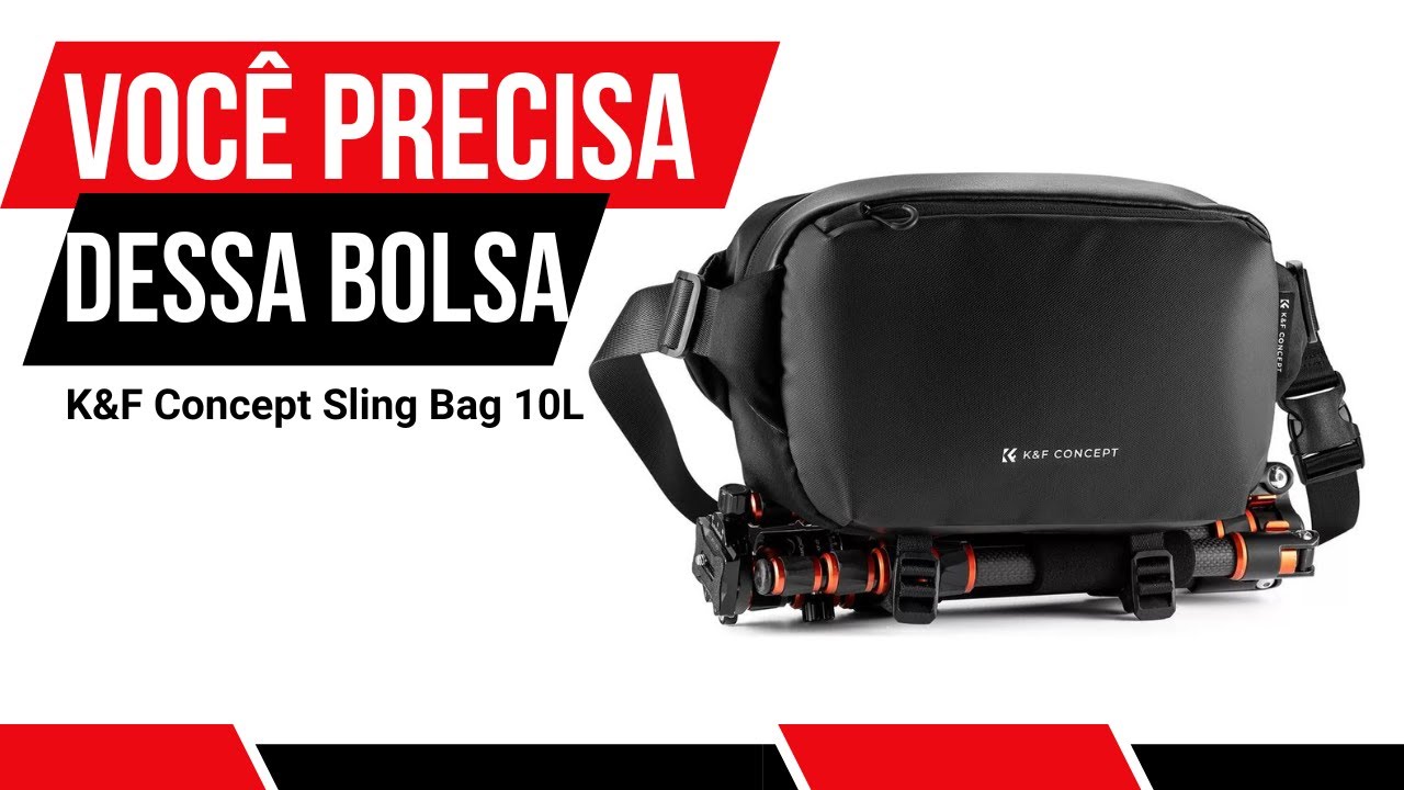 Bolsa para fotógrafos e Videomakers - Review K&F Concept Sling Bag 10L