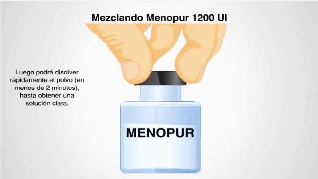 Aplicación de Menopur 1200