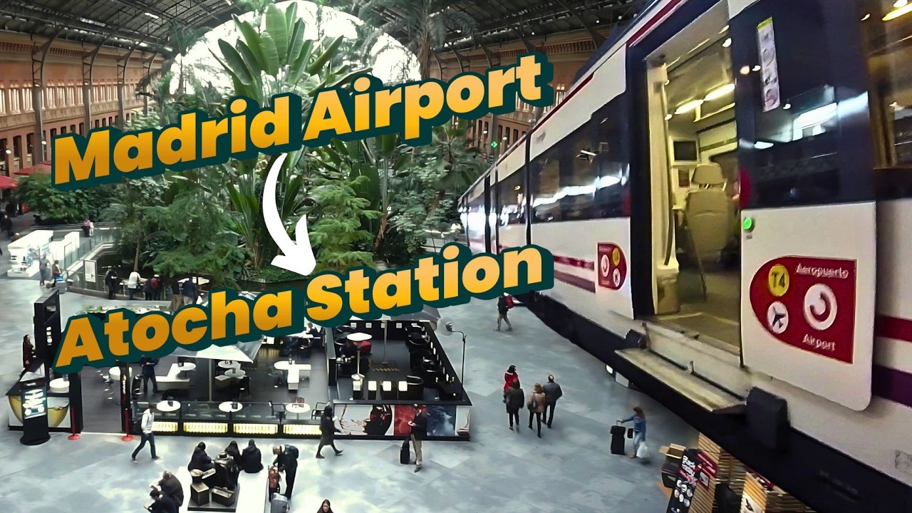 Madrid Airport  🇪🇸 to Atocha Station 🚄 – Muslim solo Silent Travel