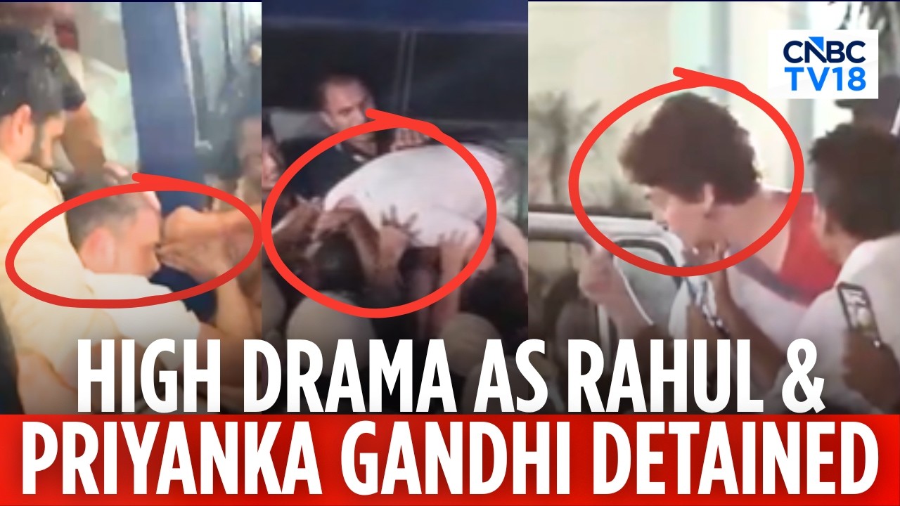 HIGH VOLTAGE DRAMA: Rahul & Priyanka Gandhi Detained During Protest Against ECI Chief Gyanesh Kumar