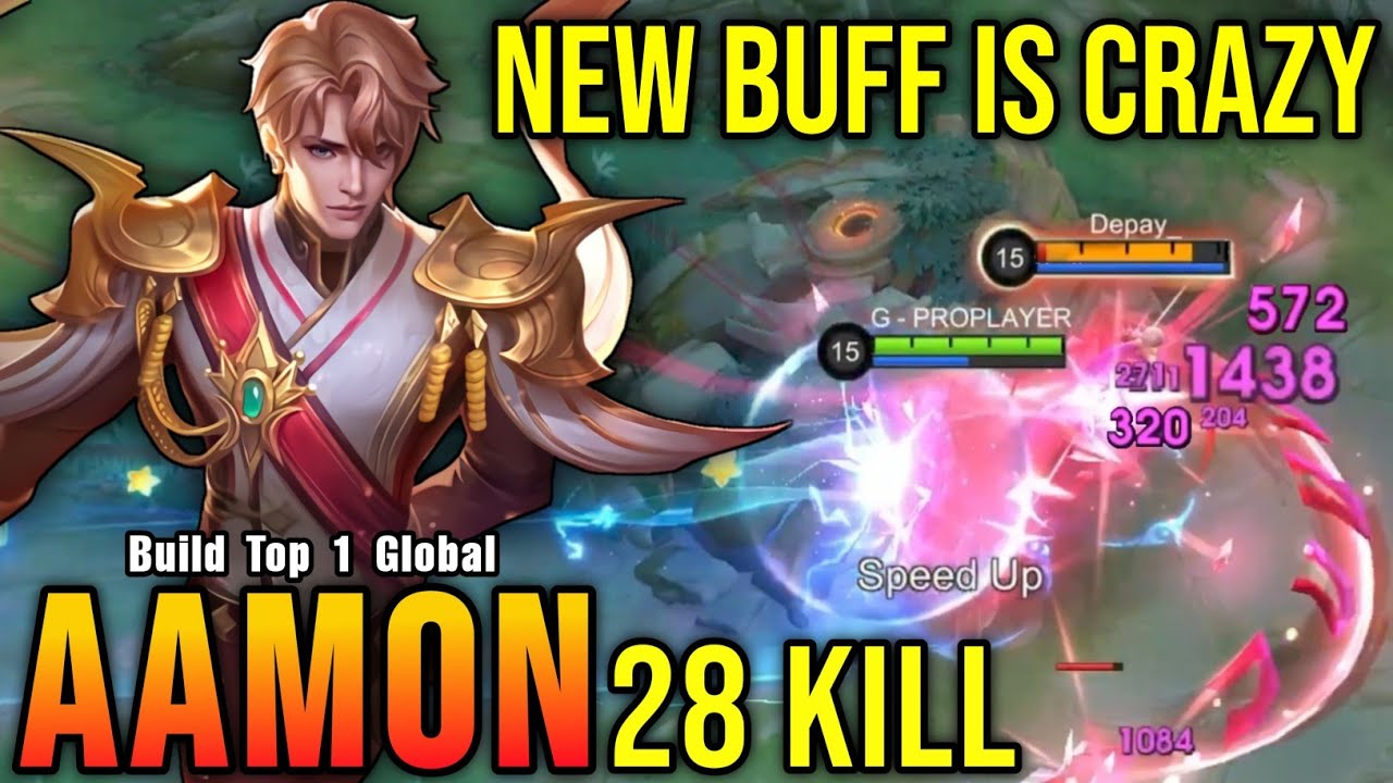 28 Kills!! New Buffed Aamon is Crazy!! - Build Top 1 Global Aamon ~ MLBB